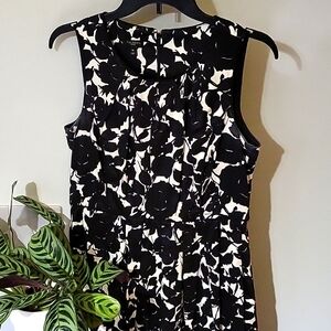 Talbot EUC Black and White Floral Dress